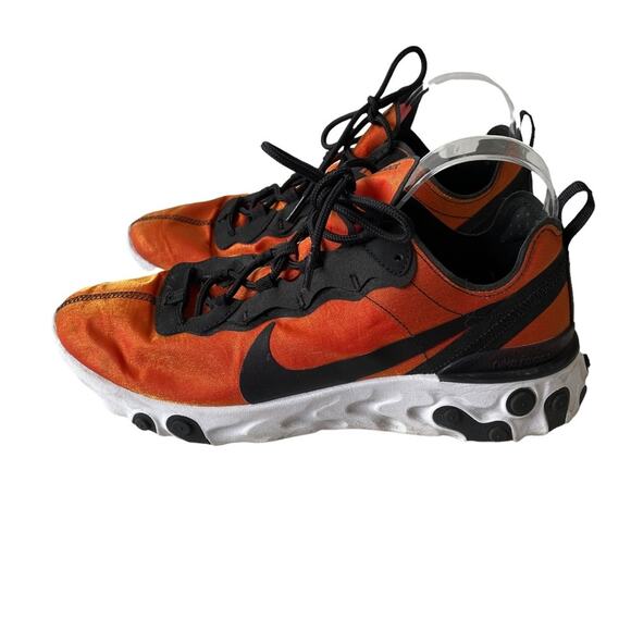 Nike React Element 55 Premium Sunrise Orange Shimmer 10 EUC - Picture 5 of 11